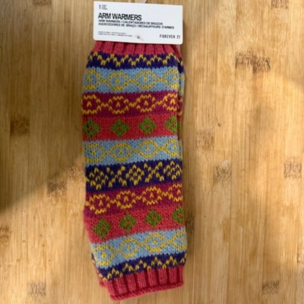 Retro Boho Fair Isle Arm Warmer